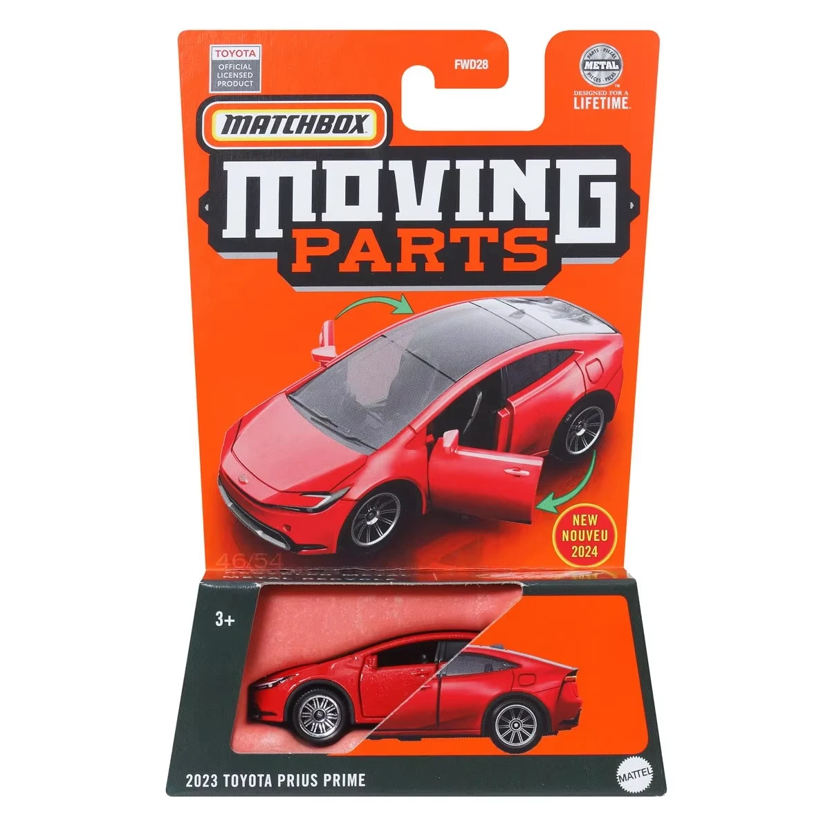 2024 Matchbox Moving Parts Corvair Rampside Truck Land Rover Mini EV BMW IX 2023 Toyota Prius 1/64 Diecast Car Model Toy FWD28 6