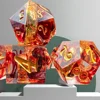 Dnd Handmade Resin Dice Sharp Edge Polyhedral Dice D+D Dice Set For Dungeon and Dragon Pathfinder Role Playing Game(RPG)/MTG D&D 1