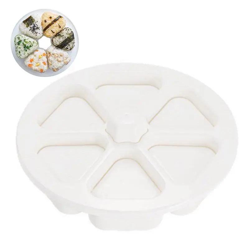 

Onion Rice Ball Sushi Maker 6 Cavity Triangle Sushi Making Kit Mold Food Grade Mold Meal Kitchen Accessories