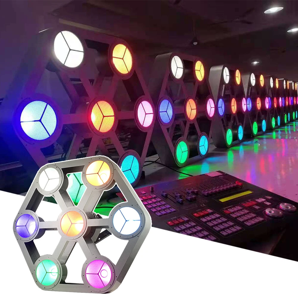 

NEW 7x30 LED COB Matrix Retro Lamp Strobe Dyeing Effect Backlight DMX512 4/6/12/13/28/40CH DJ Disco Stage Indoor Dance Floor Bar