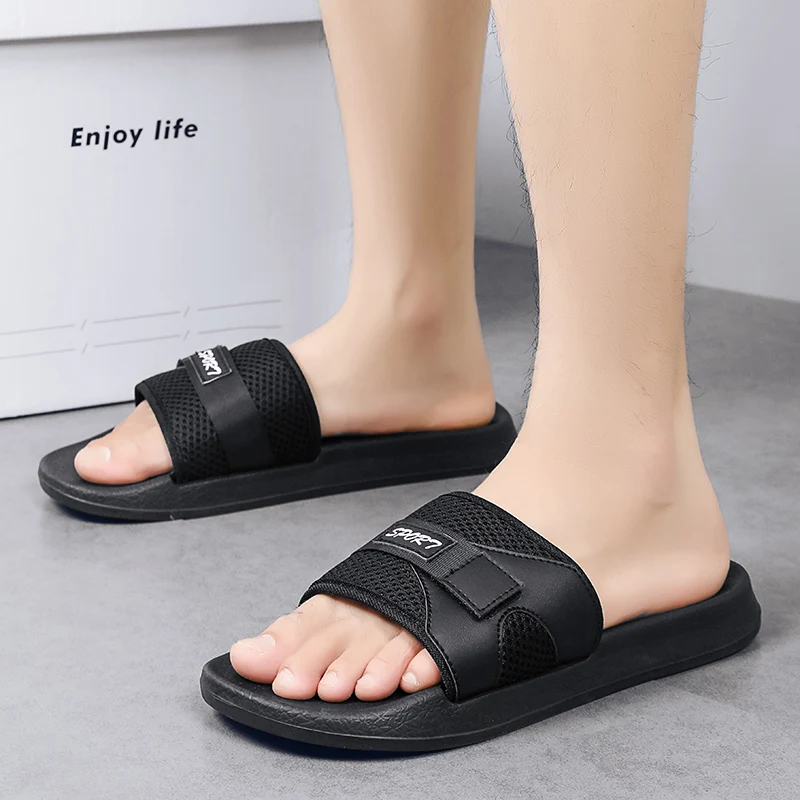 Eva Men's Slippers Indoor Outdoor Black Mens Sandals Casual Sports