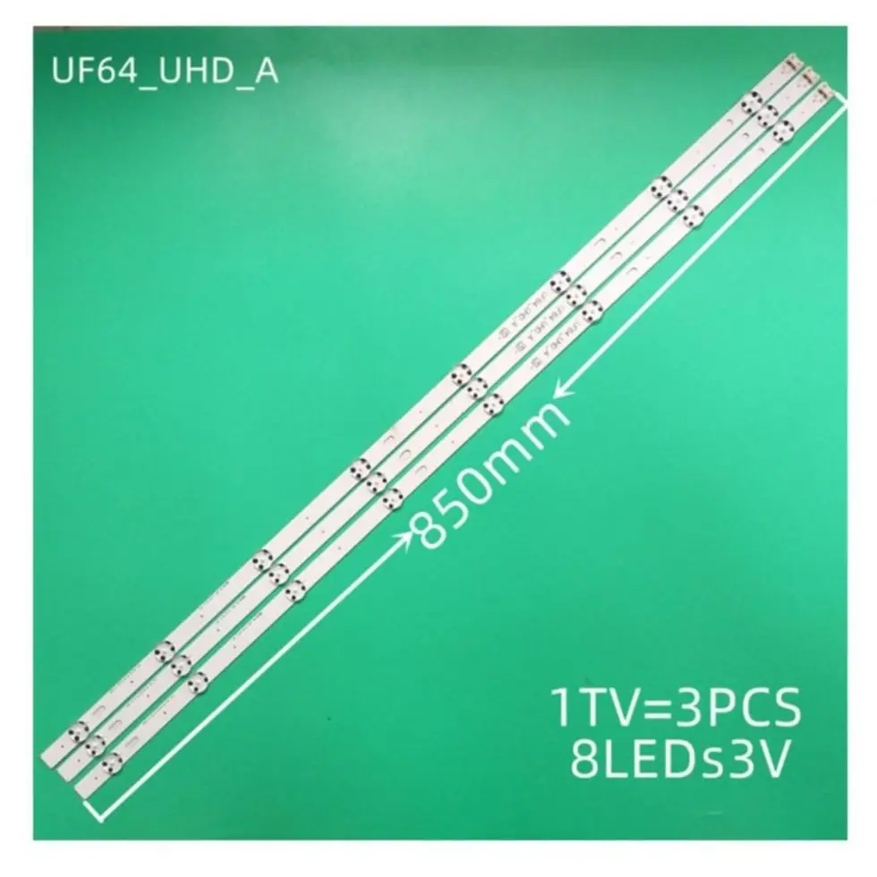 

850mm LED Bands For LG 43UF640V 43UF6700 43UF670T 43UF670V LED Bars Backlight Strip Line Ruler Direct 43inch UHD 1Bar 24EA Type