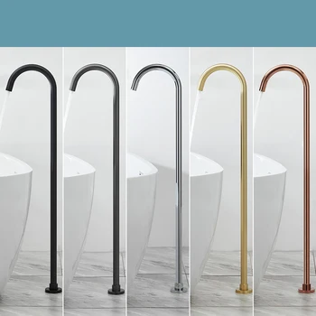 KEMAIDI อิสระอ่างอาบน้ําก๊อกน้ําอ่าง FILLER Tub Spout ไม่มีมือถือสเปรย์ทองเหลือง TAP SINGLE LEVER 5 สี 2