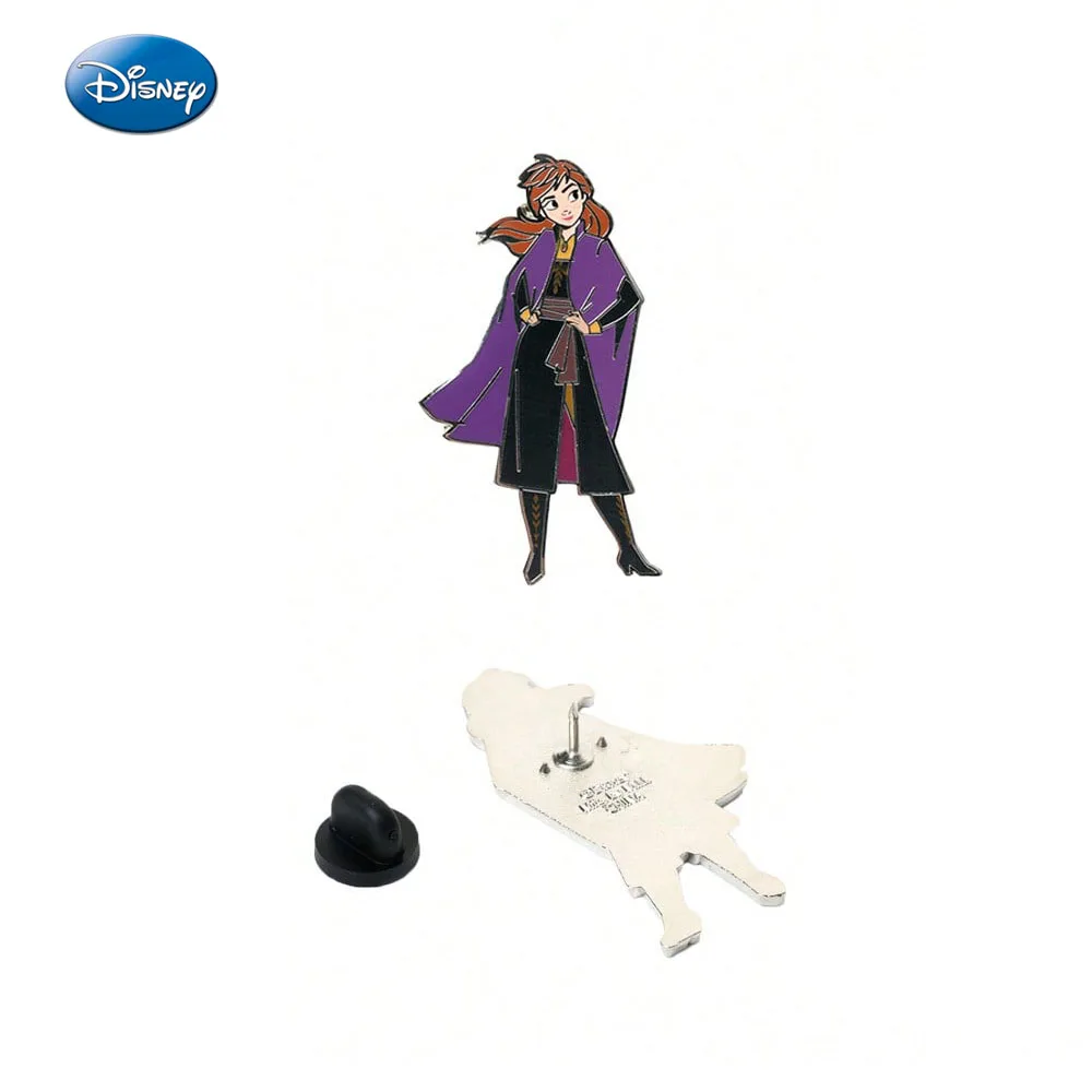 1 Stück Disney Frozen Offiziell lizenzierte Sammel-Pins aus Zinklegierung, Emaille-Pin, Anna Elsa Jacken-Reversnadel, Anime-Rucksack-Pin – Detail 6