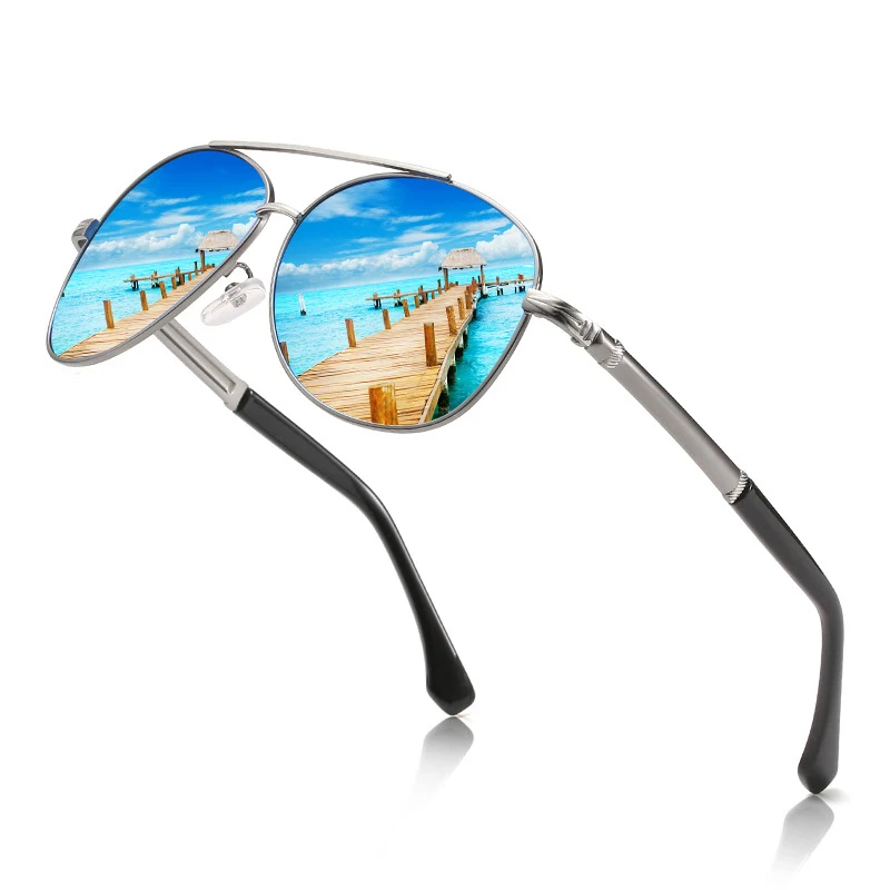 MS polarisierte Sonnenbrille runde Brille männliche Persönlichkeit Reiten Nachtsicht brille echte Farben Sonnenschutz Wind Sonnenbrille – Detail 3