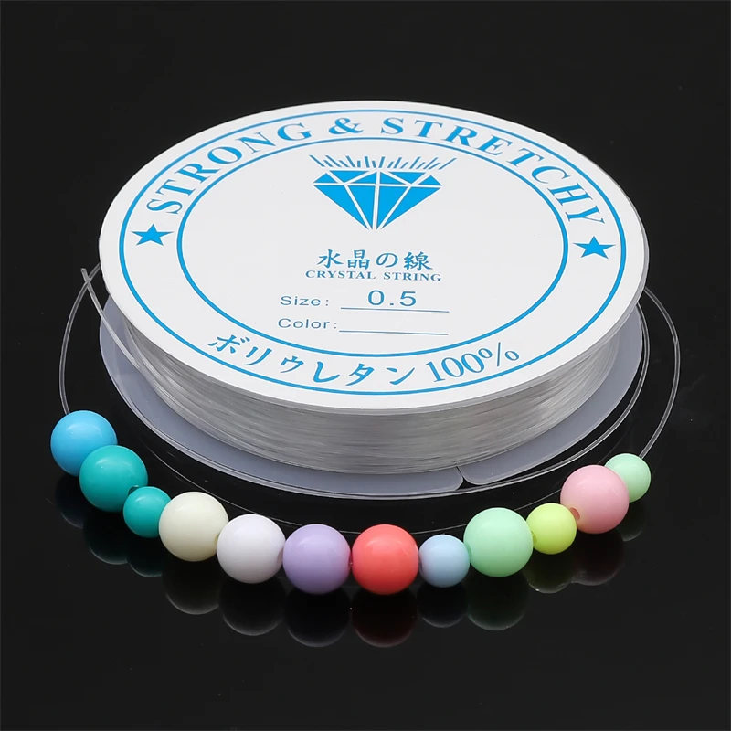 Beading Cord 0.25/0.3/0.35/0.4/0.45/0.5/0.6/0.8mm Strong Nylon String Clear Non-Stretch Fish Line DIY Jewelry Cord