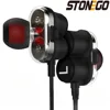 Dual Driver In-Ear Earbuds, Sport Dynamic Earphones with Hands-Free Microphone, Ultra Stereo Bass, 3.5mm Jack 1
