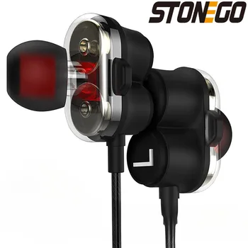 Dual Driver In-Ear Earbuds, with Hands-Free Microphone, Ultra Stereo Bass, 3.5mm Jack 1