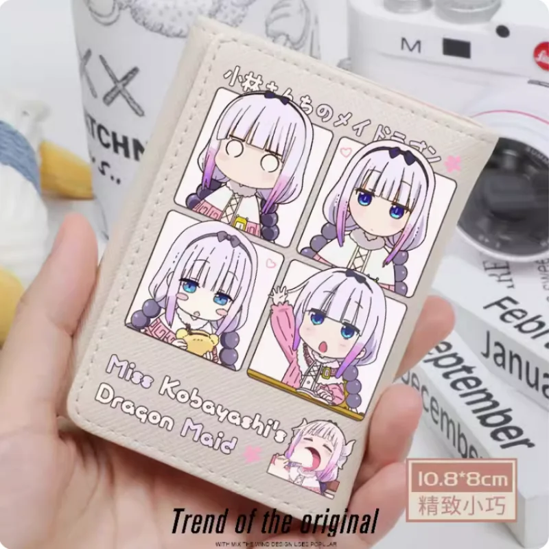 Anime Miss Kobayashi's Dragon Maid KannaKamui  Fashion Wallets PU Purse Card Holder Hasp Money Bag Cosplay Gift B588