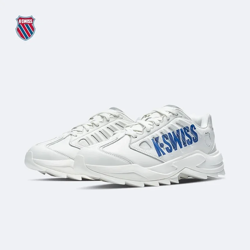 

Мужские кожаные кроссовки KSWISS, повседневная обувь для походов, дышащие Нескользящие, лоферы, низкая подошва, Роскошные бренды