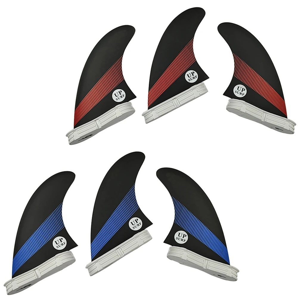 

UPSURF FCS 2 M Fin Surfboard Fin Tri Fins a Set G5 Size Fiberglass Honeycomb Double Tabs 2 Surfing Fin 2 Colors Surf Accessories