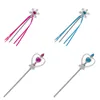 Girls Elsa Anna Accessories Set Kids Party Princess 4 Piece Set Snow Queen Snowflake Magic Wand Tiara Crown Gloves Wig Braid 6