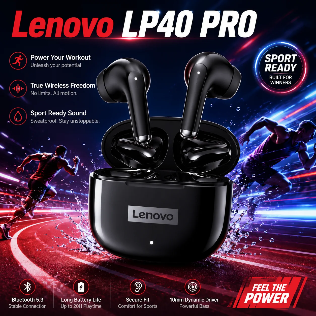 Enhanced Wireless Earphones with Unique Ergonomic Shell and HiFi Stereo Sound