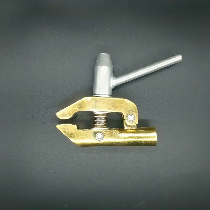 Rotary Welding Ground Clamp 600A Screw Style Earth Clamp for TIG MIG Stick Welder Machines Full Copper Max Pitch 37mm