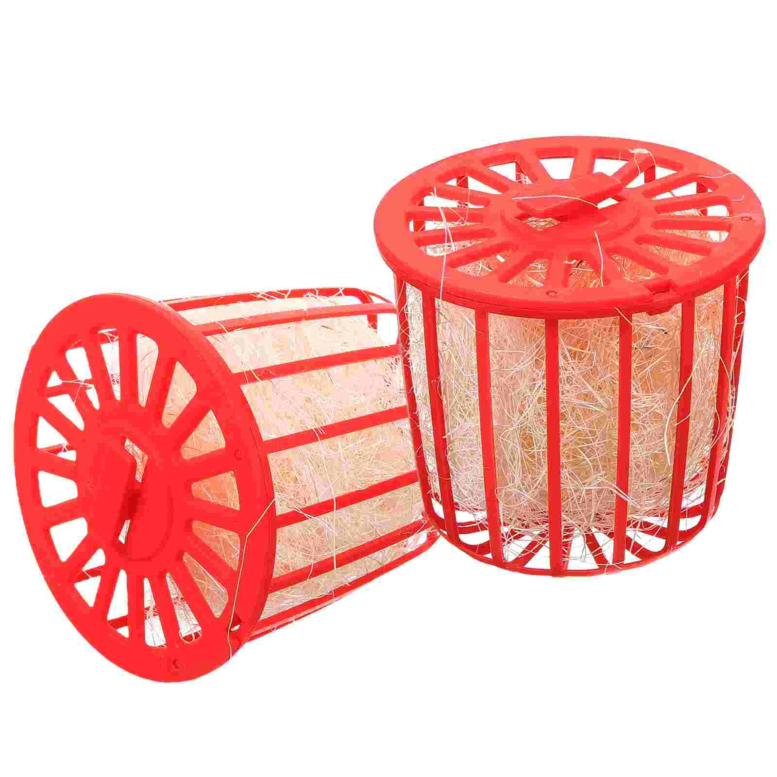 2 Pcs Bird's Nest Toy Pet Supplies Hollow Cage Breeding Pigeon Bowl Silk Nesting Bowls House Hanging