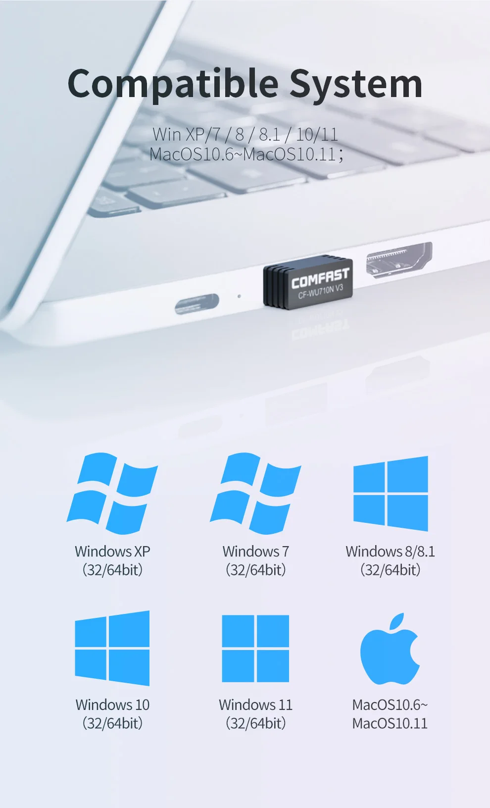 Como Saber Si Mi Ip Esta Siendo Rastreada Stock!comfast Rtl8188eus Mini Usb Wi-fi Adapter 2.4g Wifi Dongle 150mbps  802.11b/g/nemitter Wi Fi Receiver Network Card Antenna - Network Cards -  AliExpress