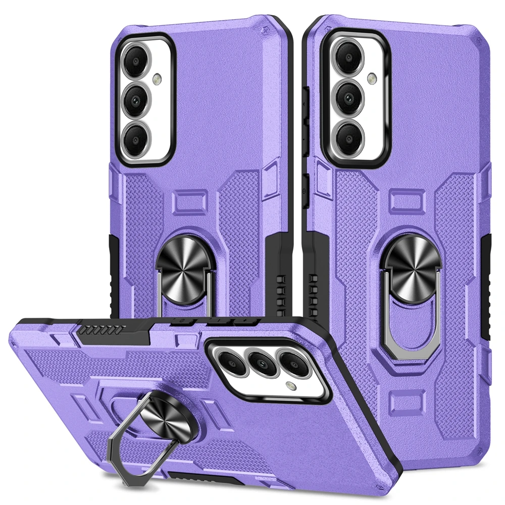 Magnetic Armor Case with Ring Holder - Durable Phone Cover