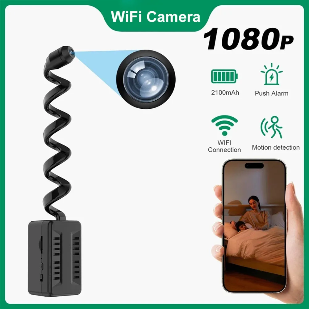 Y21 Loop Record Mini Cameras Wireless WiFi Camera 1080P Flexible Lens Cable HD Video Camera Indoor Security Surveillance Camera