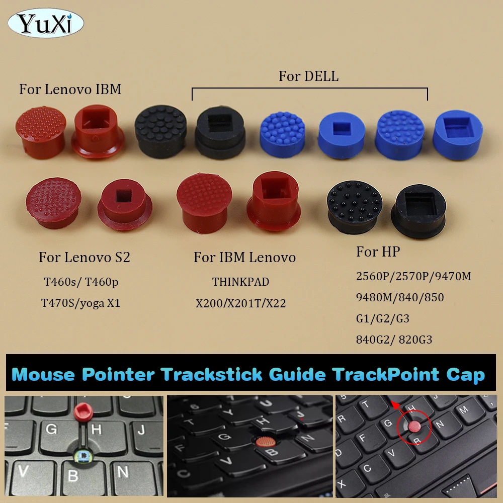 100pc Soft Rubber Mouse Pointer TrackPoint Blue Cap For Toshiba HP Laptop Nipple | UK
