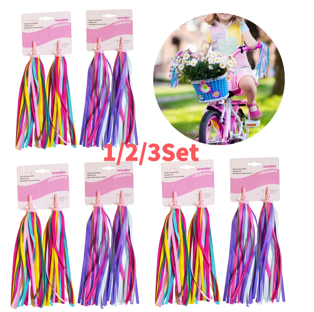 Bicycle Handlebar Tassels 1/2/3Pcs Bicycle Handlebar Ribbons