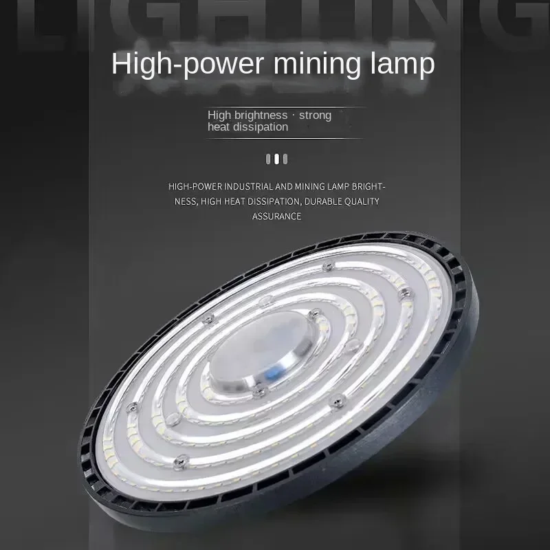 Description Picture 2 of itemWaterproof Commercial Industrial Market Warehouse Garage Workshop Garage Lamps Super Bright 100/150/200W UFO LED High Bay Lights