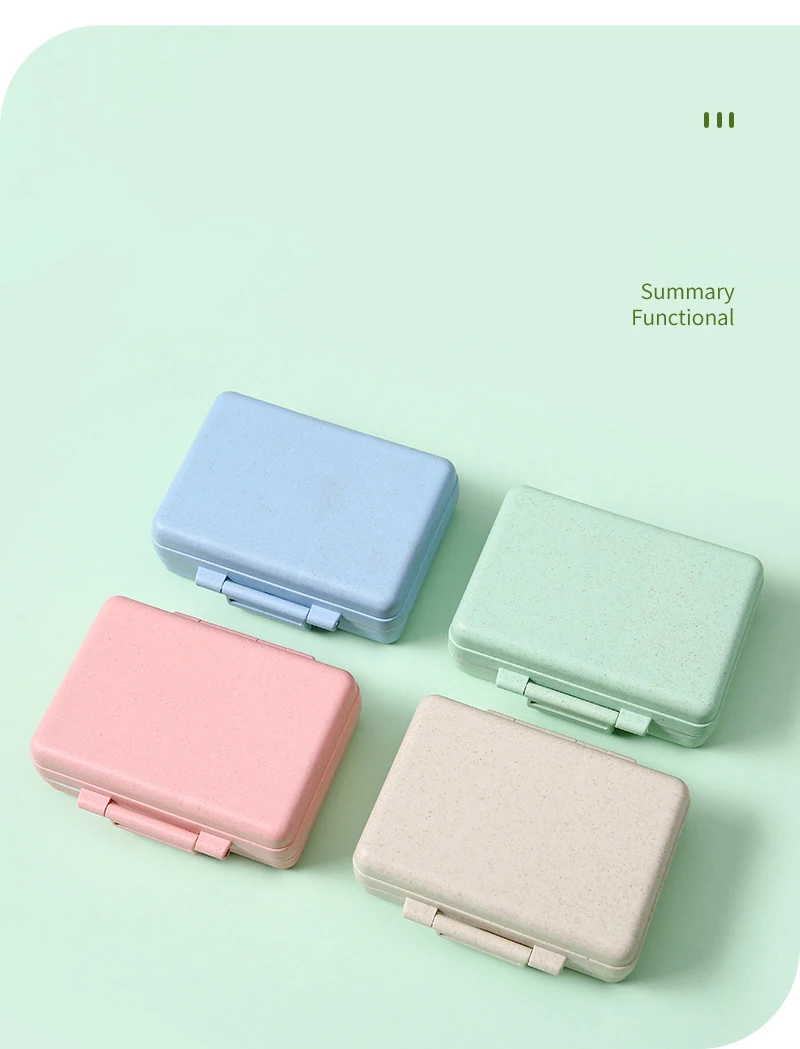 Boîte À Pilules De Voyage, Boîte De Rangement Portable À Double Couche