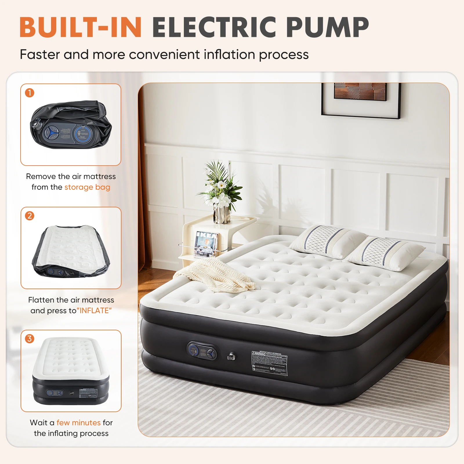 matelas gonflable double hauteur