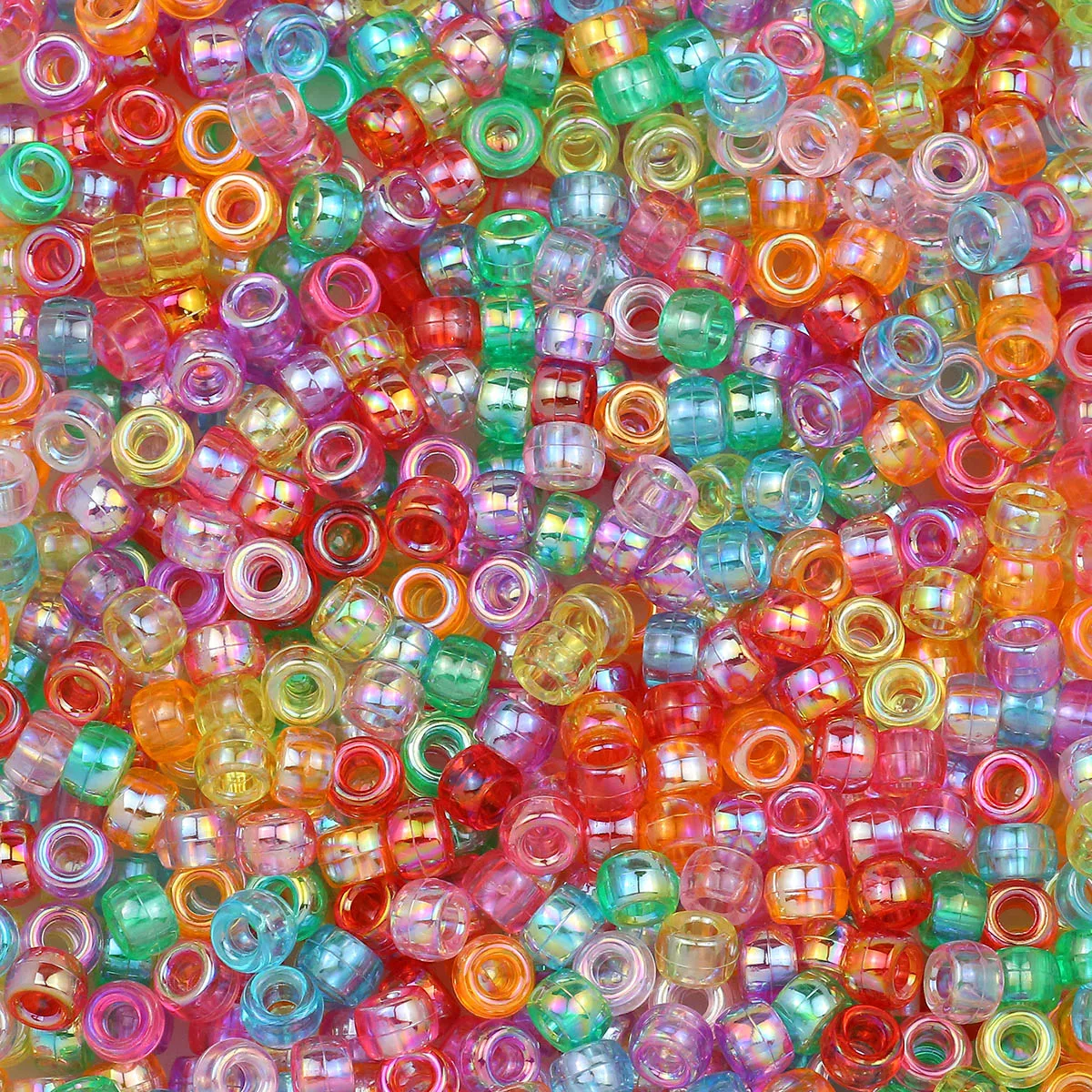 Vibrant Large Hole Pony Beads for DIY Jewelry and Crafting