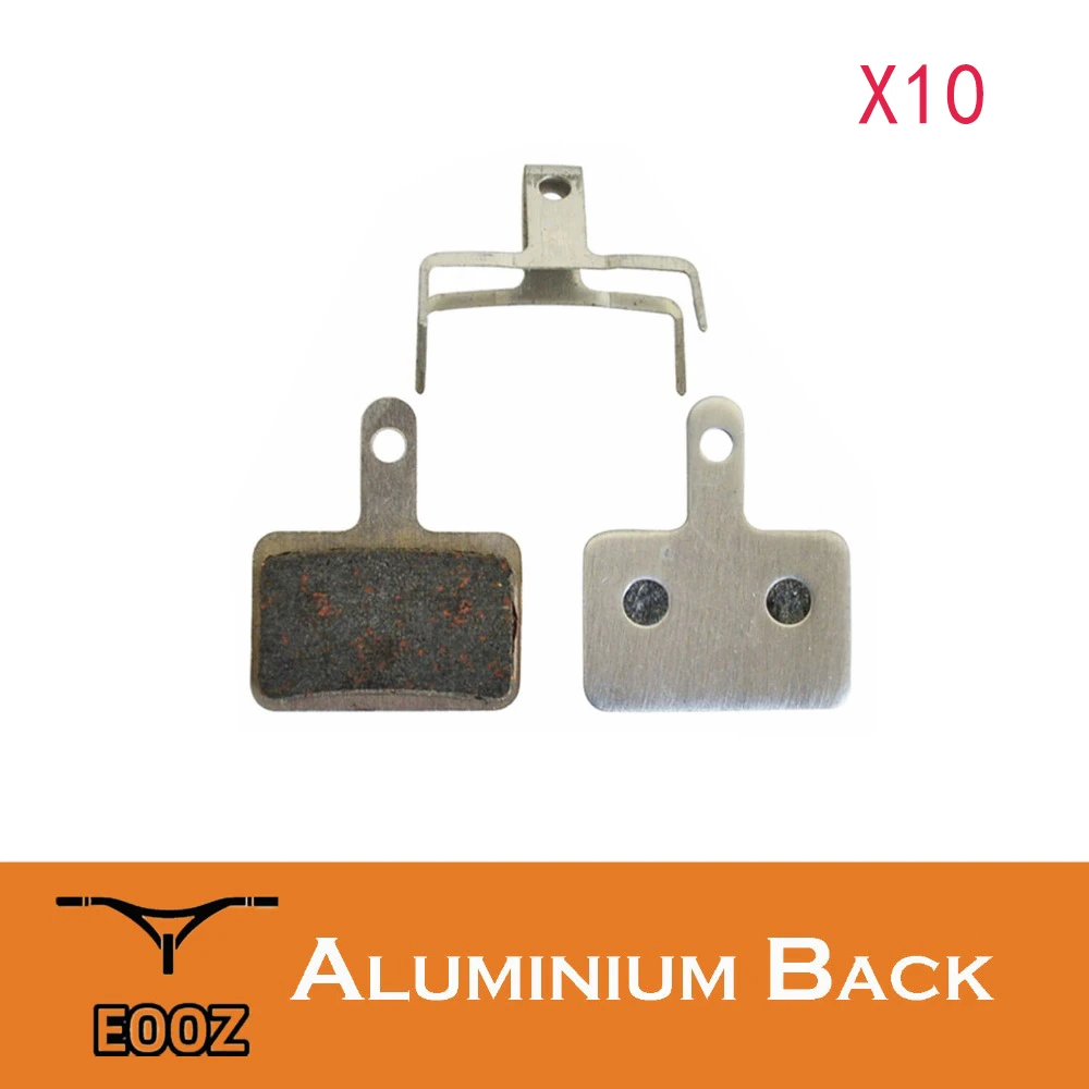 EOOZ 10 Pair Lightweight Bicycle Semi metallic Disc Brake Pads Aluminum