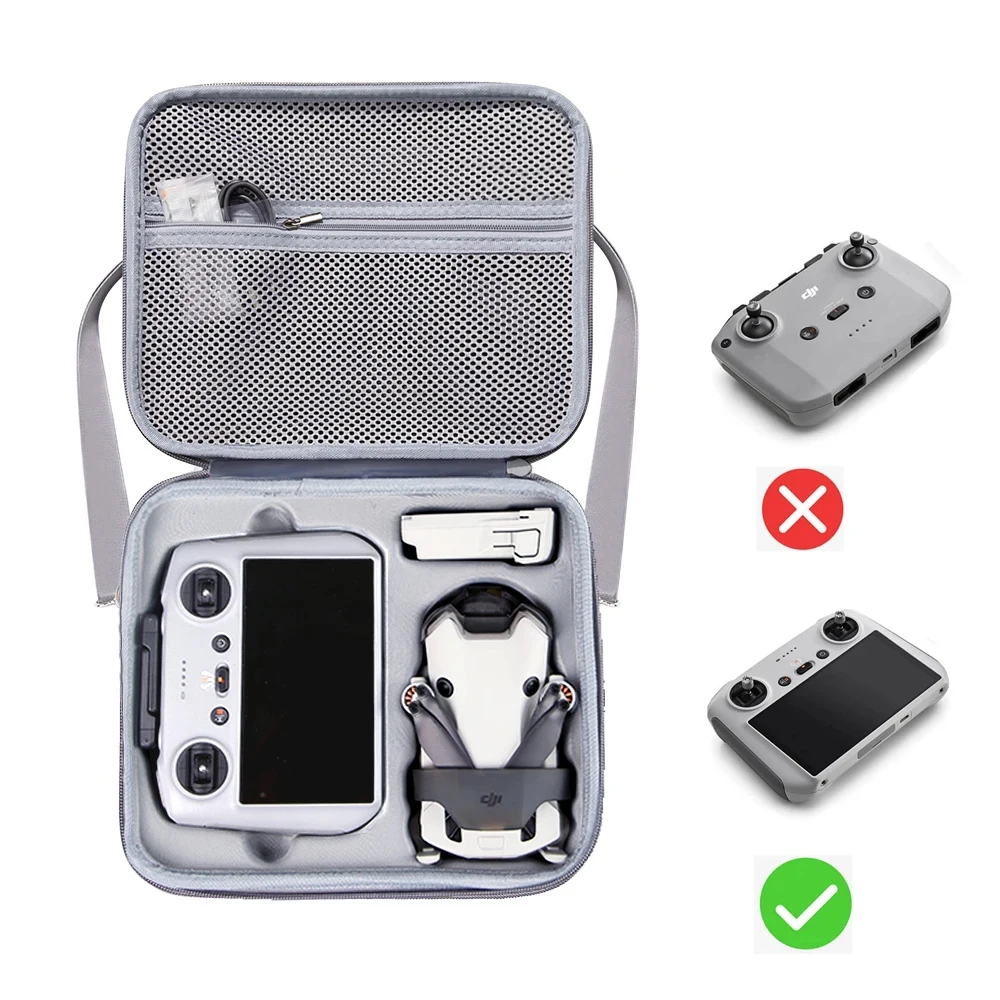 Portable Hard EVA Carrying Case Protective Sotrage Shoulder Bag Box for DJI Mini 4 Pro Remote Battery Accessories Drone Accessories Drone Storage Bag Drone Storage Case