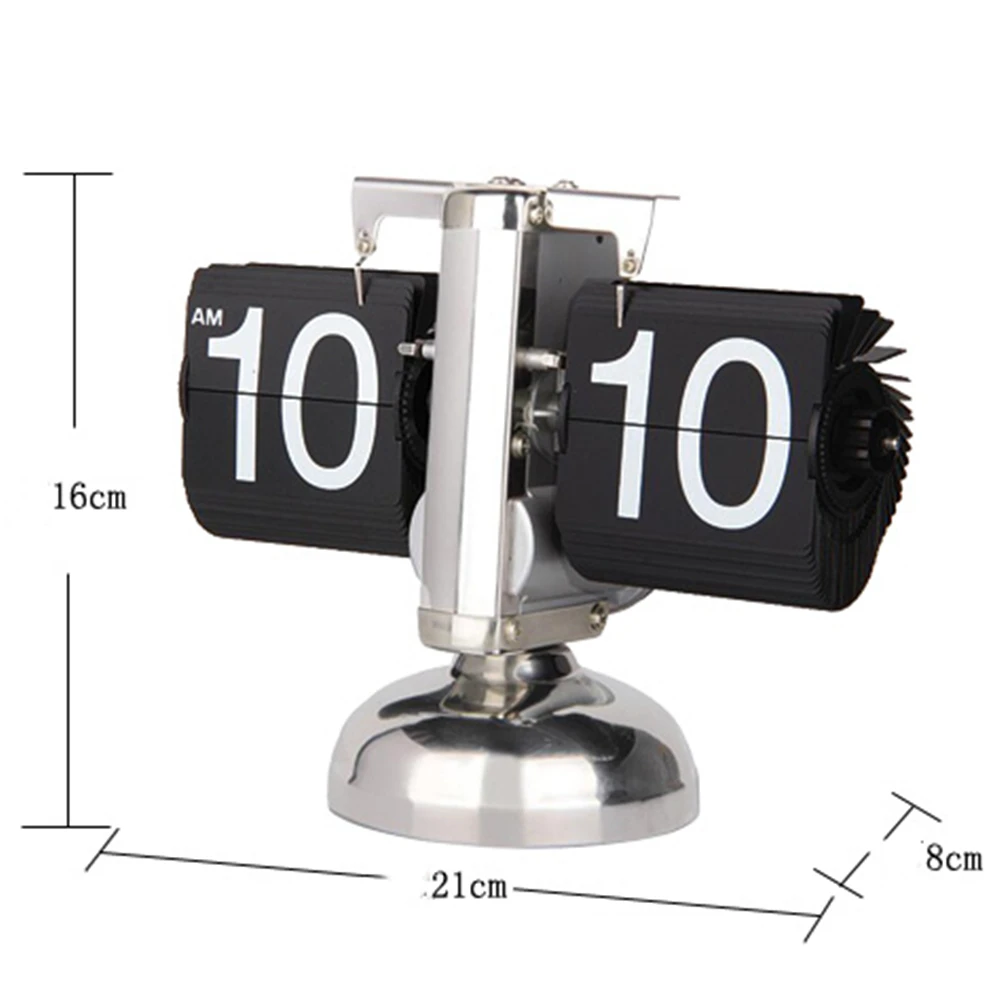 Flipping Clock Page Turning Automatically For Modern Home Decoration Full of Sense of Technology Retro Table Clock