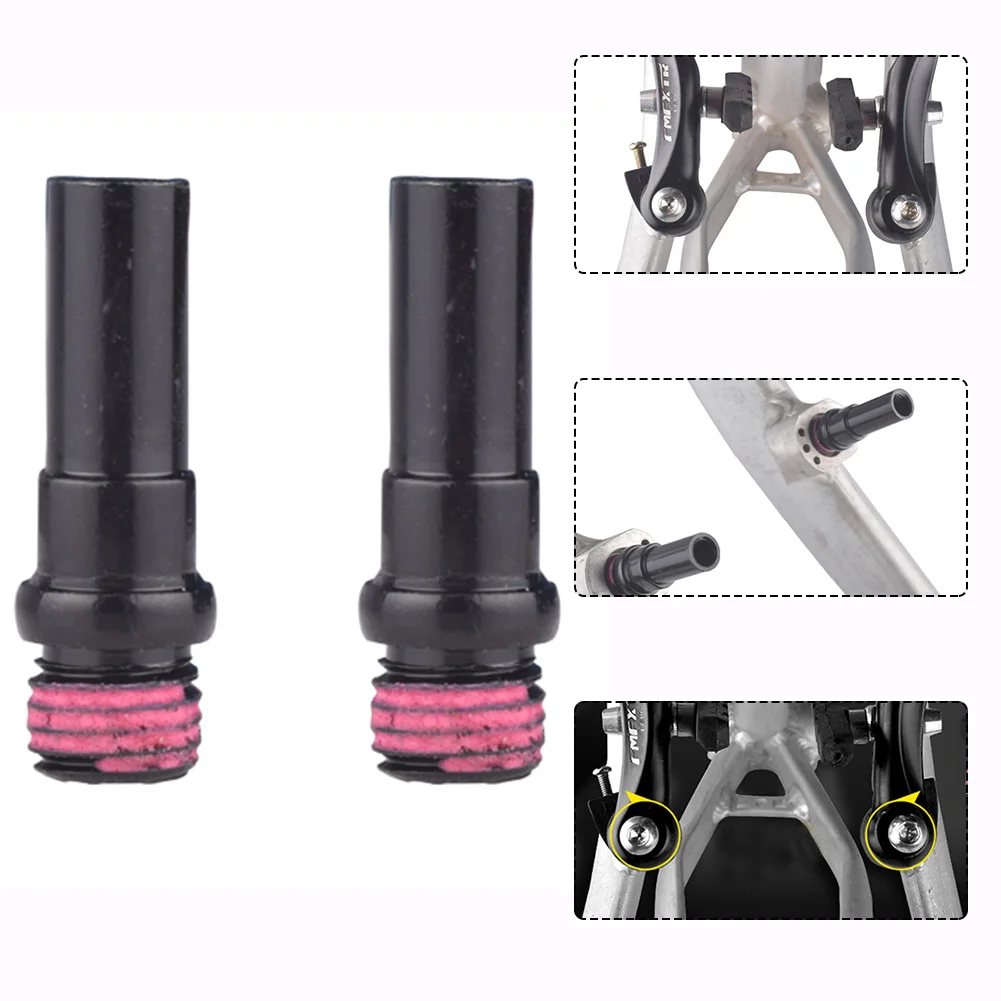 Fahrradbremssäule, Anti-Lose-Kleber, hochfester Stahl, V-Brake-Befestigungsschraube, schwarz, 2er-Pack Säulenschraube, leicht zu verriegeln – Detail 17