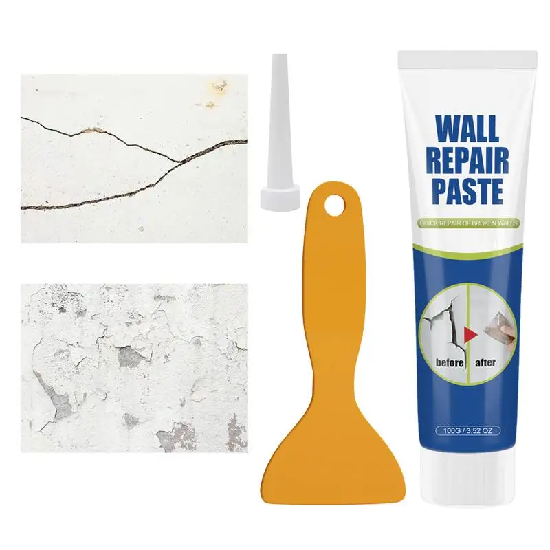 

Wall Mending Agent 100g Wall Repair Cream quick-Drying Patch Restore Cream with Scraper Paint Valid Mouldproof Patch Restore
