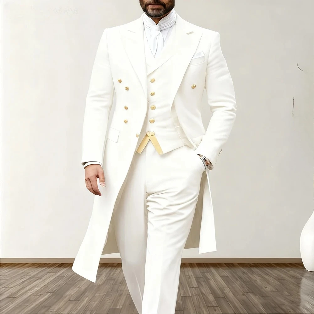 Costume de mariage bleu pour homme