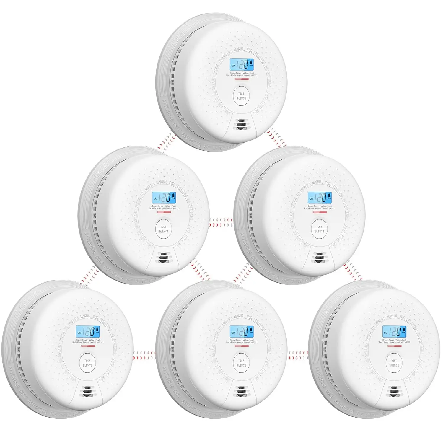Wireless Interconnected Combination Smoke and Carbon Monoxide Detector