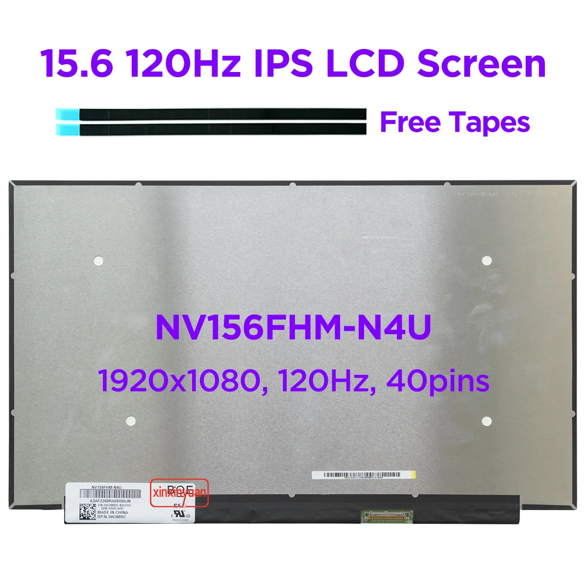 156120HzLaptopLCDScreenNV156FHMN4ULM156LFGL03forDELLG5505
