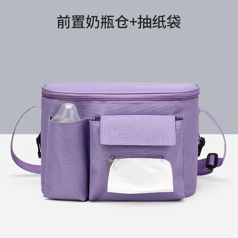 Parts Portable Diaper Bag Compatible with Stroller Black Waterproof Storage Bags Mommy Storage Bag for Baby Stroller Accessories