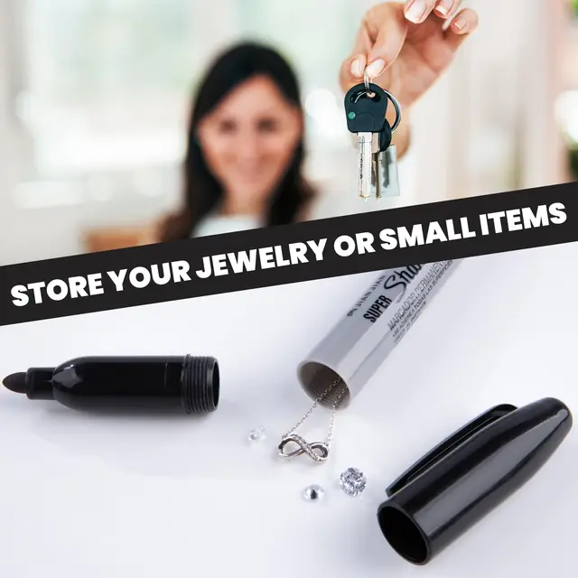 Durable Diversion Safe Marker Pen - Discreet Hidden Storage for Small Valuables - Perfect Fun Gift for Home & Dorm Decor 6