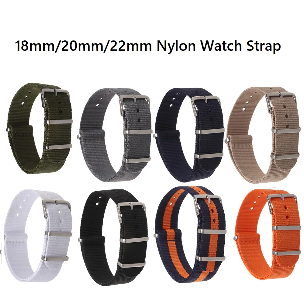 Discount Durable Nylon 22 mm Replacement Watch Strap F16566/6_K0021955 main image 1