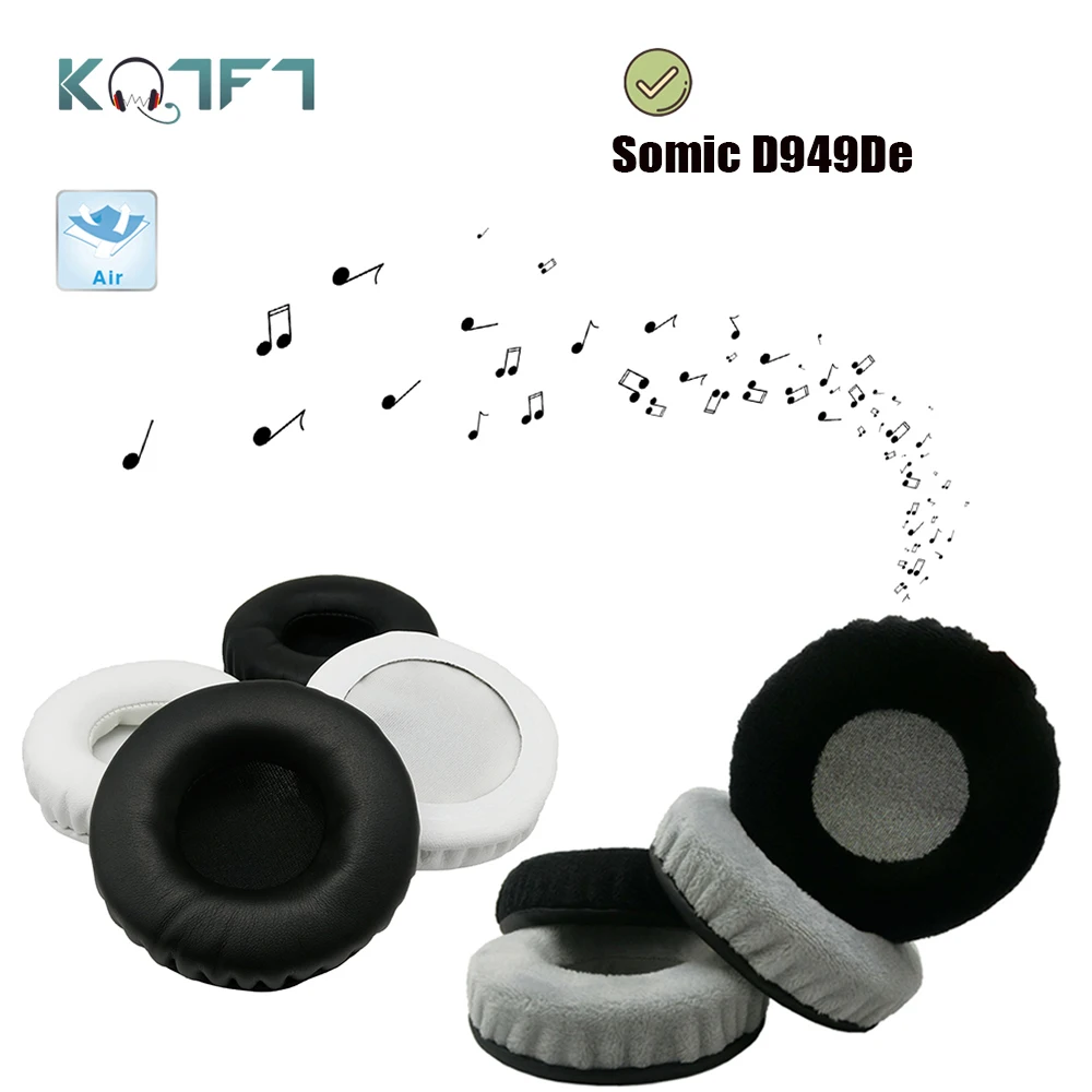 

KQTFT flannel 1 Pair of Replacement Ear Pads for Somic D949De Headset EarPads Earmuff Cover Cushion Cups