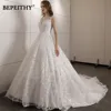 BEPEITHY Customized Lace Wedding Dress Court Train For Women Bride 2023 Sleeveless Princess Bridal Ball Gown Vestidos De Novias 1