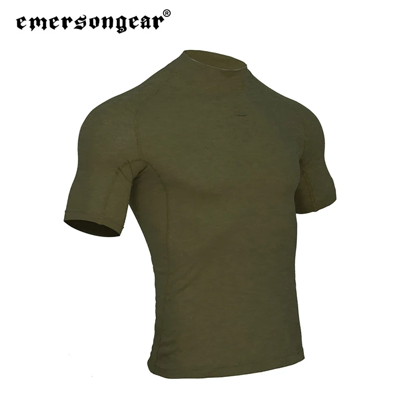 Emersongear Blue Label Tactical Marsh Frog Training Short Sleeve Shirts Outdoor Daily Sports Combat Fitness T-shirt RG Polyester