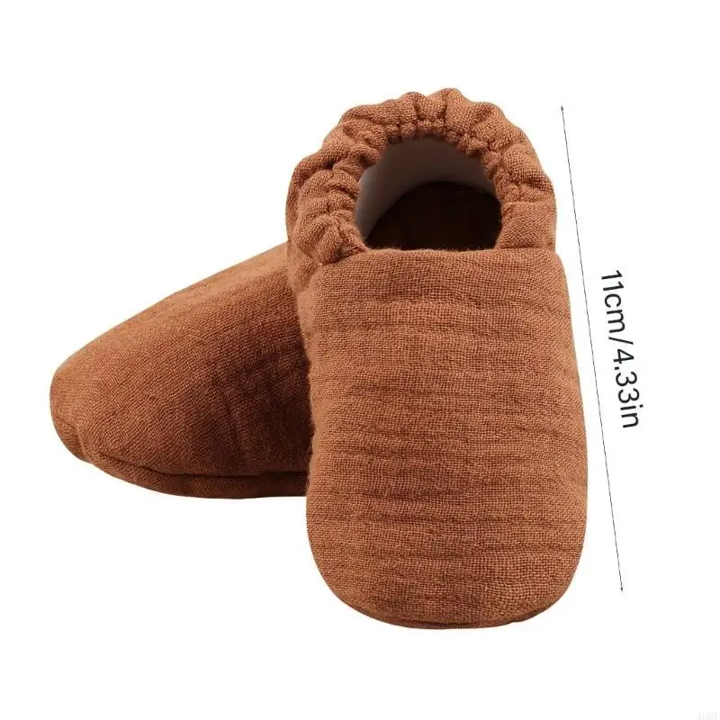 1 Pair Baby Shoes Infant Cosy Cotton Booties Soft Breathable First Walker Shoes