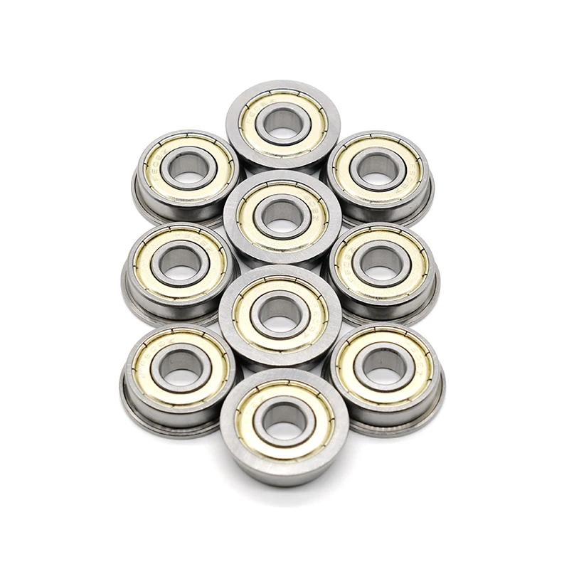 4Pcs Flange Bearing ID 2 - 9mm OD 3 - 26mm Thick 2.3 - 8mm Deep Groove Ball Bearings FMR63 74 83 84 - FMR148 F604 605 - F699 ZZ