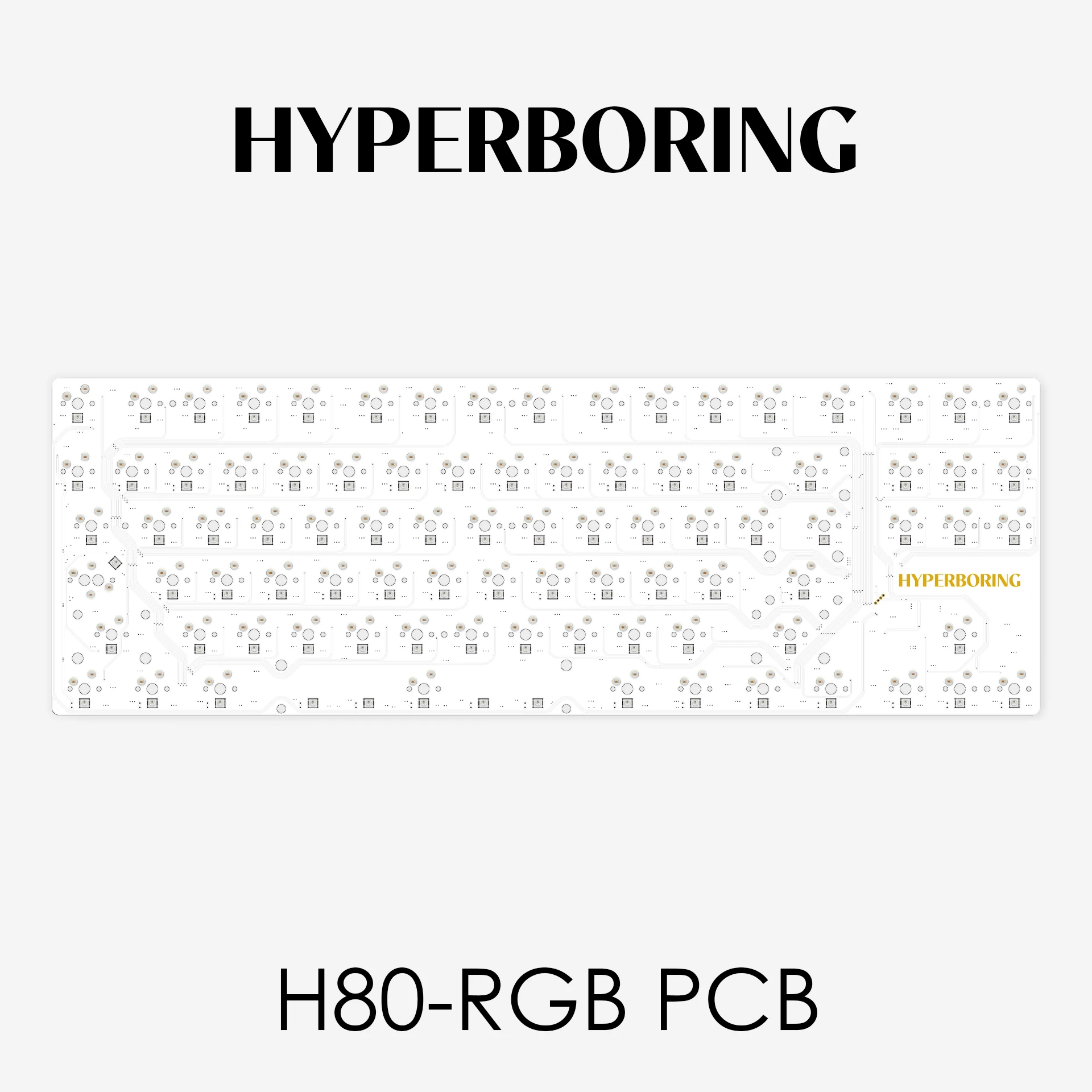 

H80-RGB keyboard Wired Hotswap PCB compatible with Mr. Suit and Tiger lite 80 case