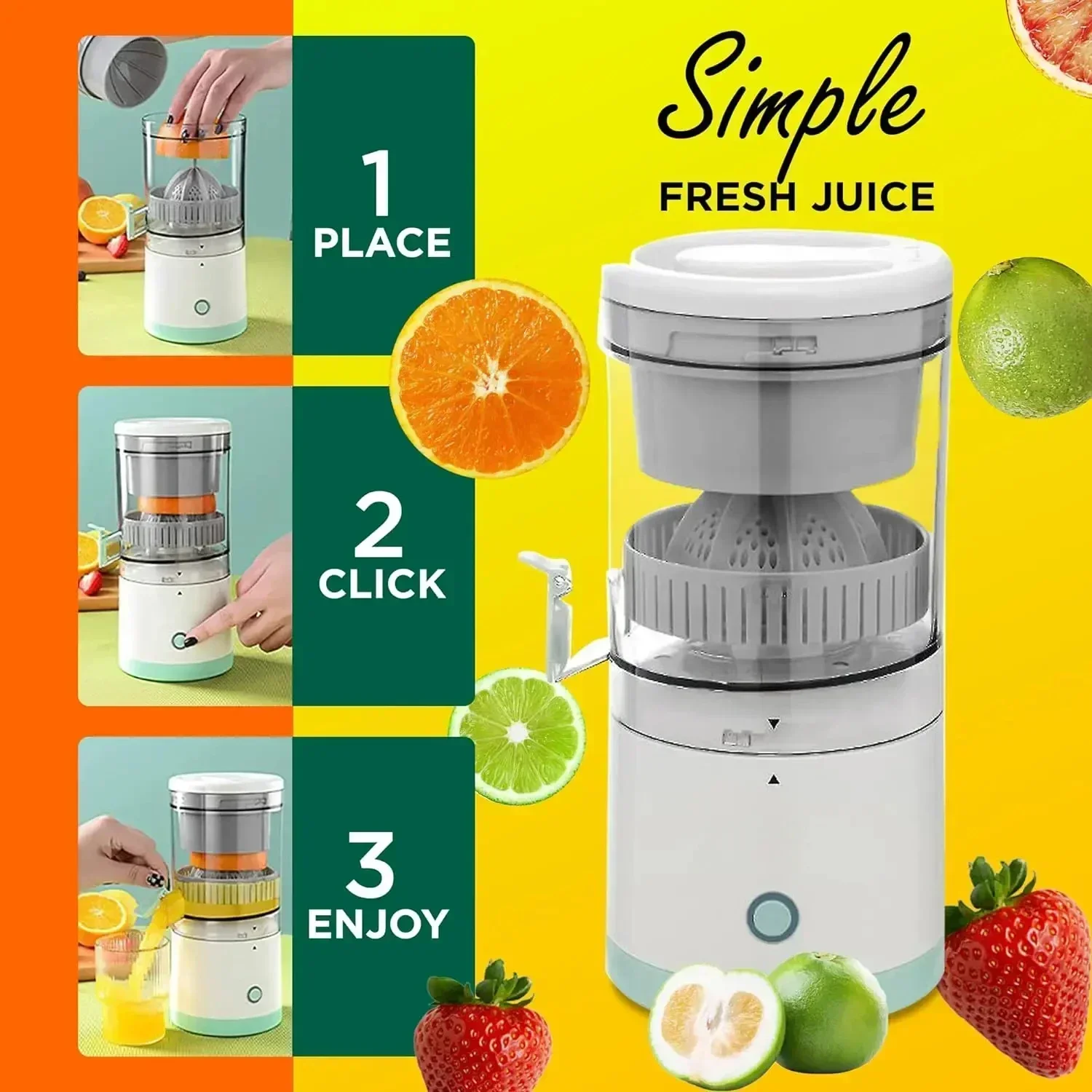 S110127a1f60046cdb573117dd4af94e4z küchexyz.de Best Price | Fast Delivery |Quality Product USB Charging Electric Juicer Cup Citrus Orange Lemon Squeezer Kitchen Fruit Blender Fresh Separator Press Machine