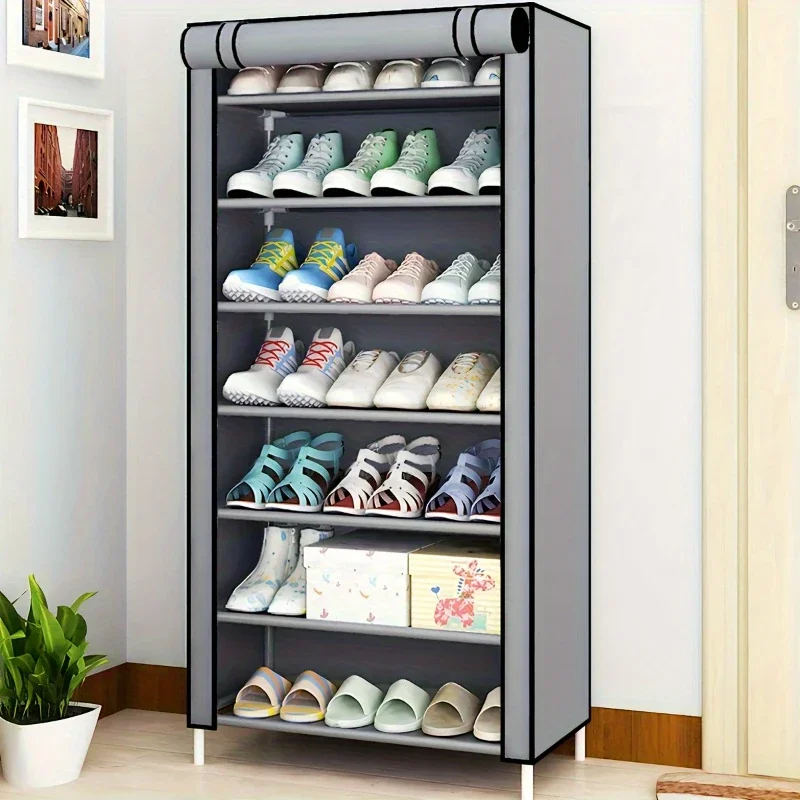 Dustproof Shoe Storage Rack Organizer Multilayer Nonwoven Shoes Storage Cabinet Home Hallway Space-saving Cabinets Shoe Shelf