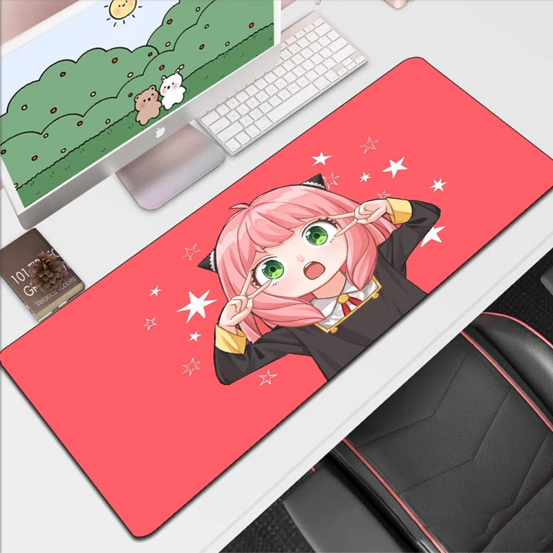 Gaming Mouse Pad Anime Spy X Family Deskmat Pc Accessories Mousepad