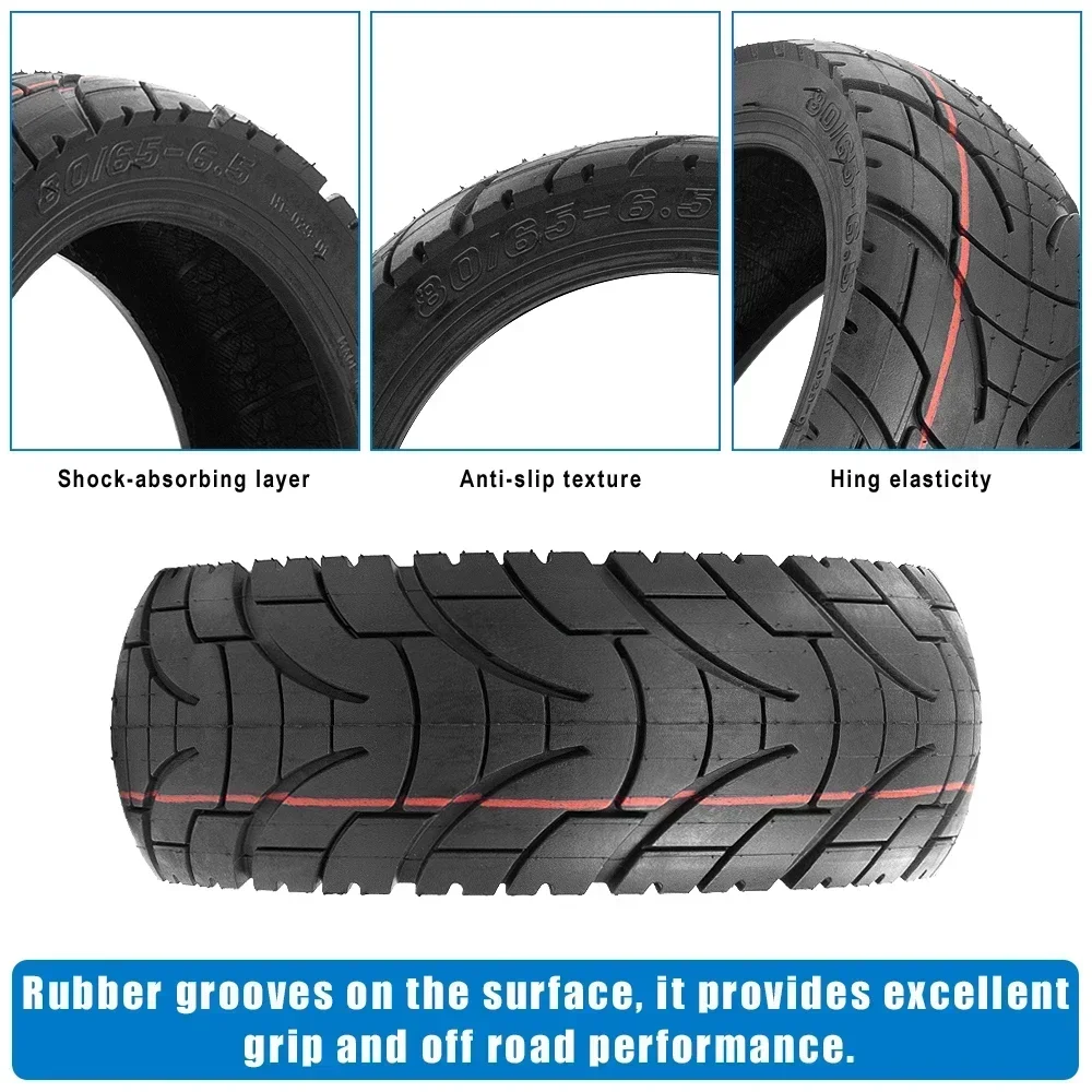 Für Kugoo/Pro 80/65-6,5 Tubeless Reifen Balance Auto 255x80 Reifen Elektroroller Off-Road Anti-Explosion 10 Zoll Reifen Ersatz – Detail 4
