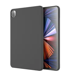 Enhanced Liquid Silicone Tablet Case - Premium Cover for Pro 12.9 2021 2022 (Black)